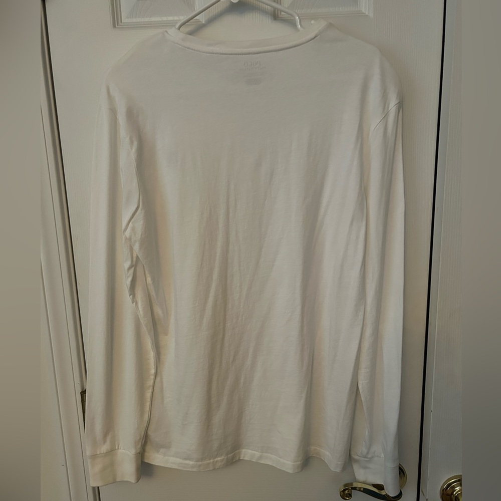 Polo by Ralph Lauren Men's White Long Sleeve Tee - Picture 2 of 5